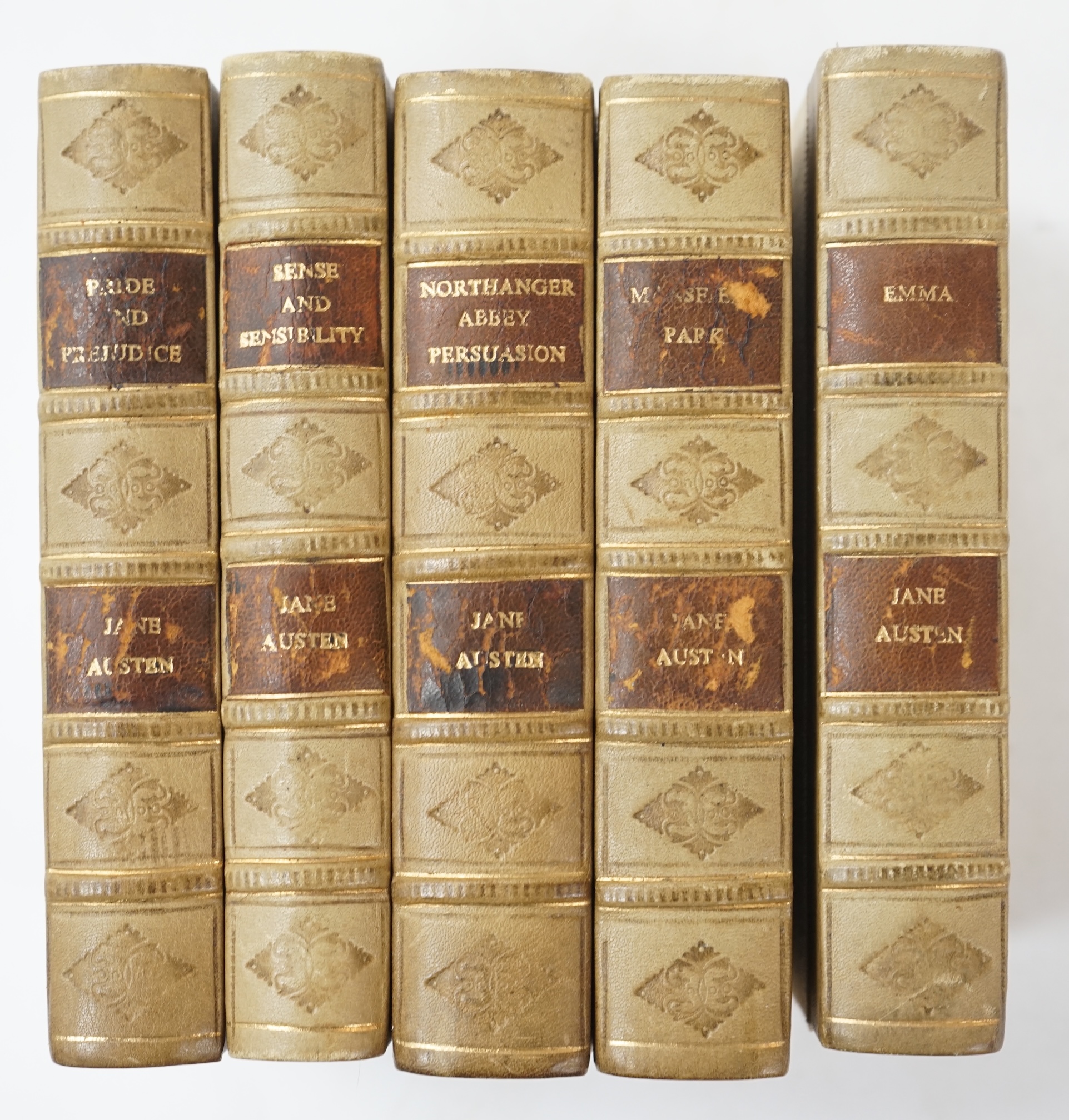 Austen, Jen - Bentley's Standard Novels, 5 vols. 1st Editions (their first English re-issue since 1818), comprising - Sense and Sensibility, Emma, Mansfield Park, Northanger Abbey / Persuasion, Pride & Prejudice. each wi